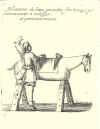 1679  L. Imbotti de Beaumont: l'Escuyer francois qui enseigne a monter a cheval et a voltiger ...  At kunne begå sig 'til hest' var meget vigtigt i de højere kredse dengang - og så var det praktisk at øve sig på en træhest