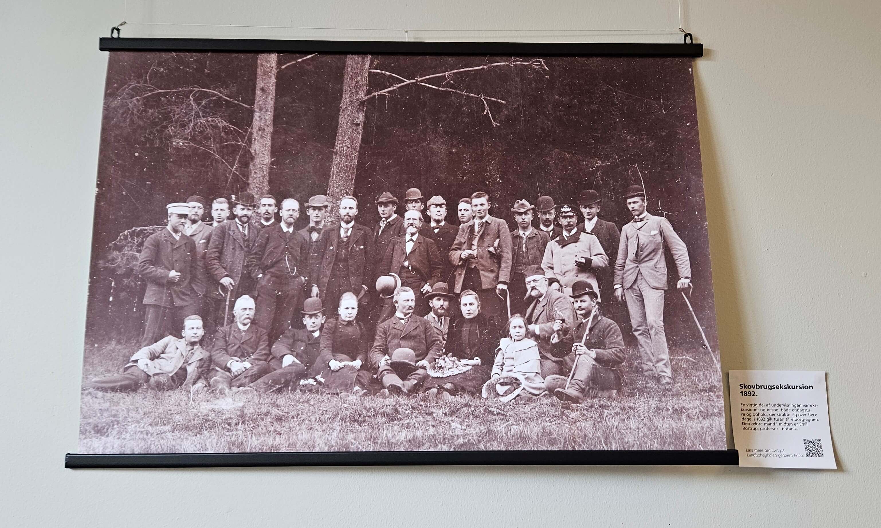 Skovbrugsekskursion til Viborg i 1892 med professor Emil Rostrup.